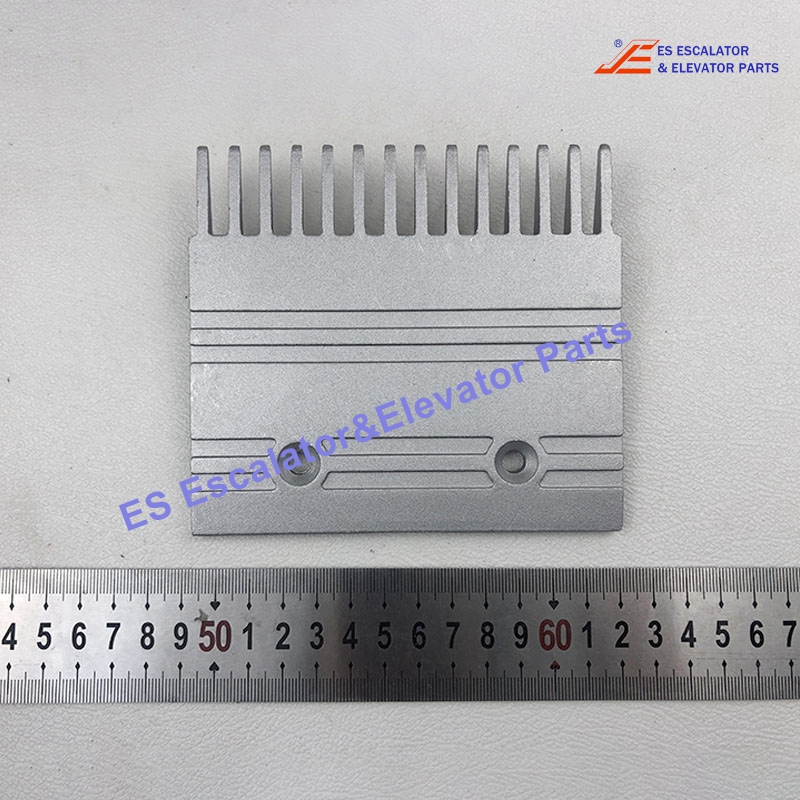 C751003B203 Escalator Comb Plate Aluminum L127mm W115mm Hole Space 64mm 14Teeth Center Left Right Use For Mitsubishi