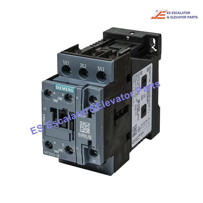 3RT2023-1BF40 Elevator Power Contactor AC-3 9A 4KW/400V 1NO+1NC 110VDC 3-Pole Use For Siemens