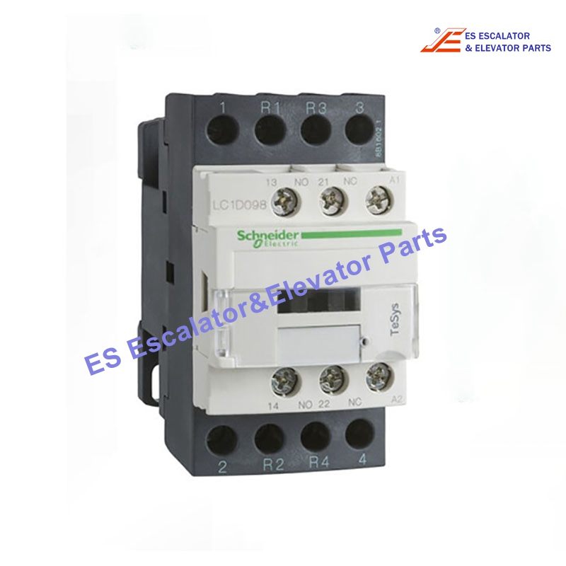 LC1D098M7 Elevator Contactor 4P(2NO+2NC) AC-1 <=440V 20A 220VAC  Use For Schneider