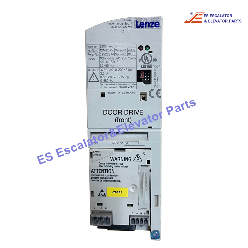 13142075 Elevator Inverter Input:AC 230-240V 6.0A 50/60HZ Output:AC 0-230/240V 3.0A 0.55KW Use For Other