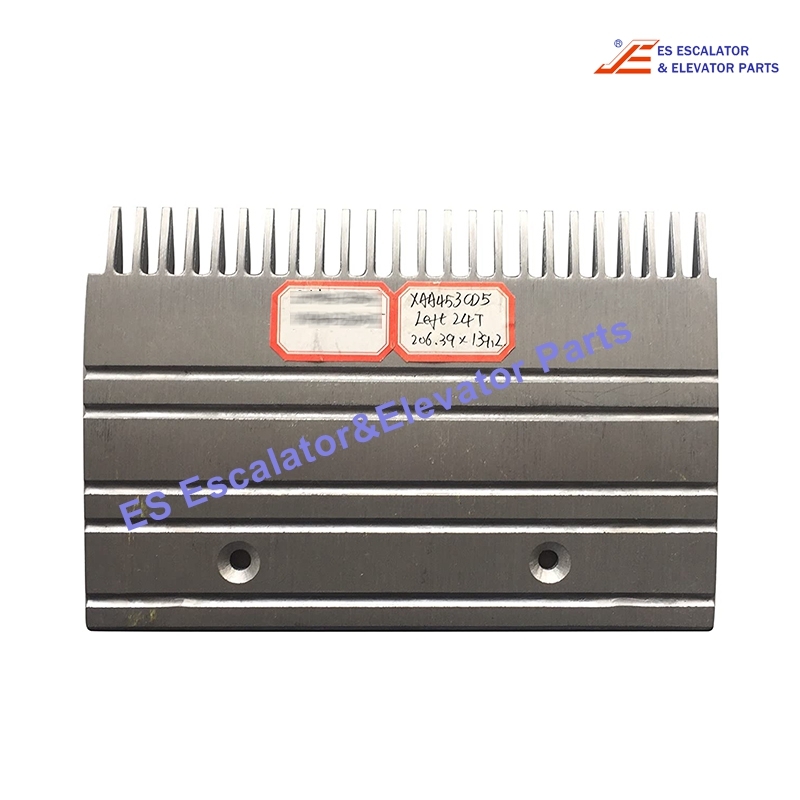XAA453CD5 Escalator Comb Plate Length:206mm Width:139mm 24T Left AluminumUse For Otis