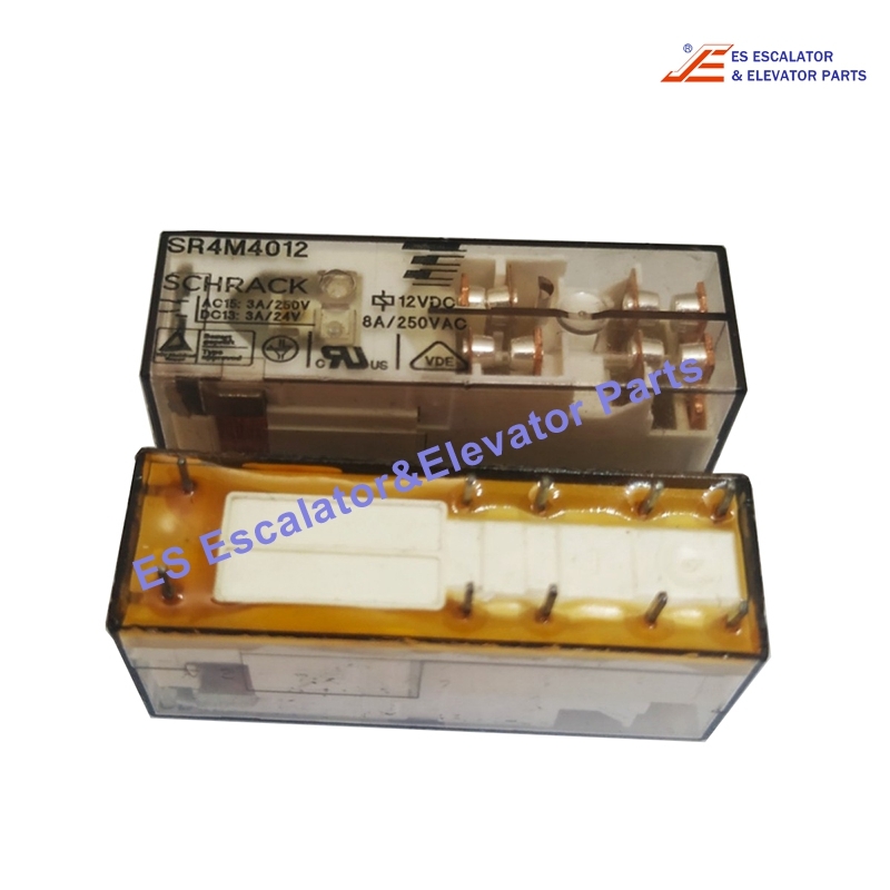 SR4M4012 Elevator Power Relay Coil Power Rating DC:800mW Resistance:180Ω Voltage:12VDC Use For Other