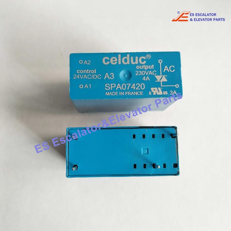 SPA07420 Elevator Relay 4A 230VAC 24VAC/DC 4 Pins Use For Other