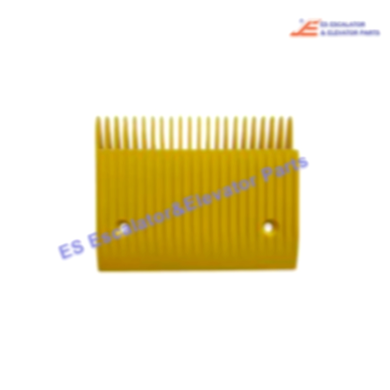 394099Y Escalator Comb with Grooves, Center Section, Yellow, 9500