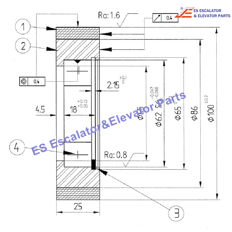 38011112B0 Escalator Step Chain Roller NSK Bearing Use For CNIM