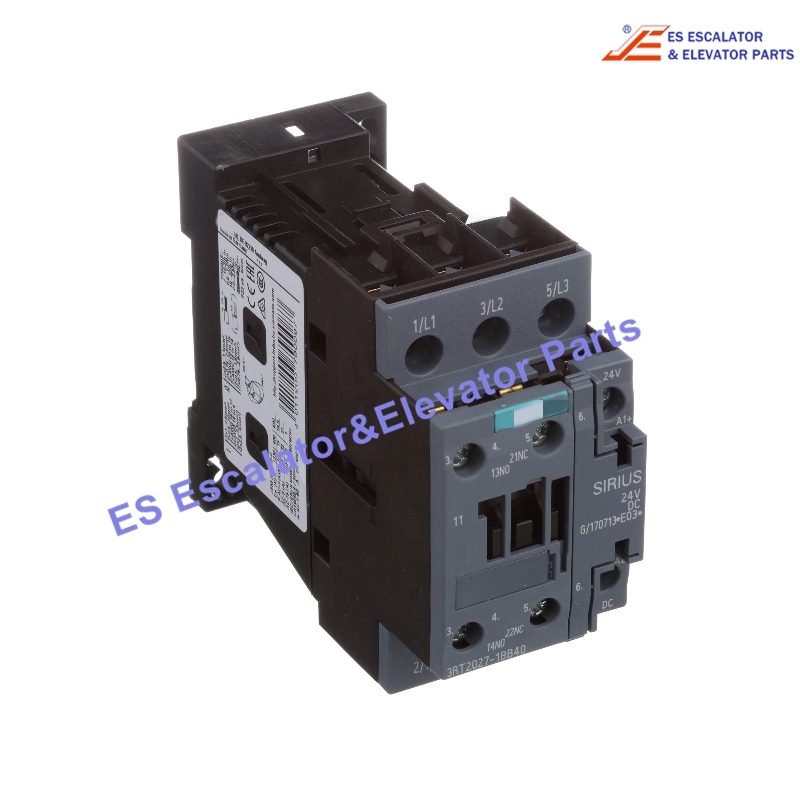 3RT2027-1BB40 Elevator Power Contactor 15Kw 24Vdc Use For Siemens
