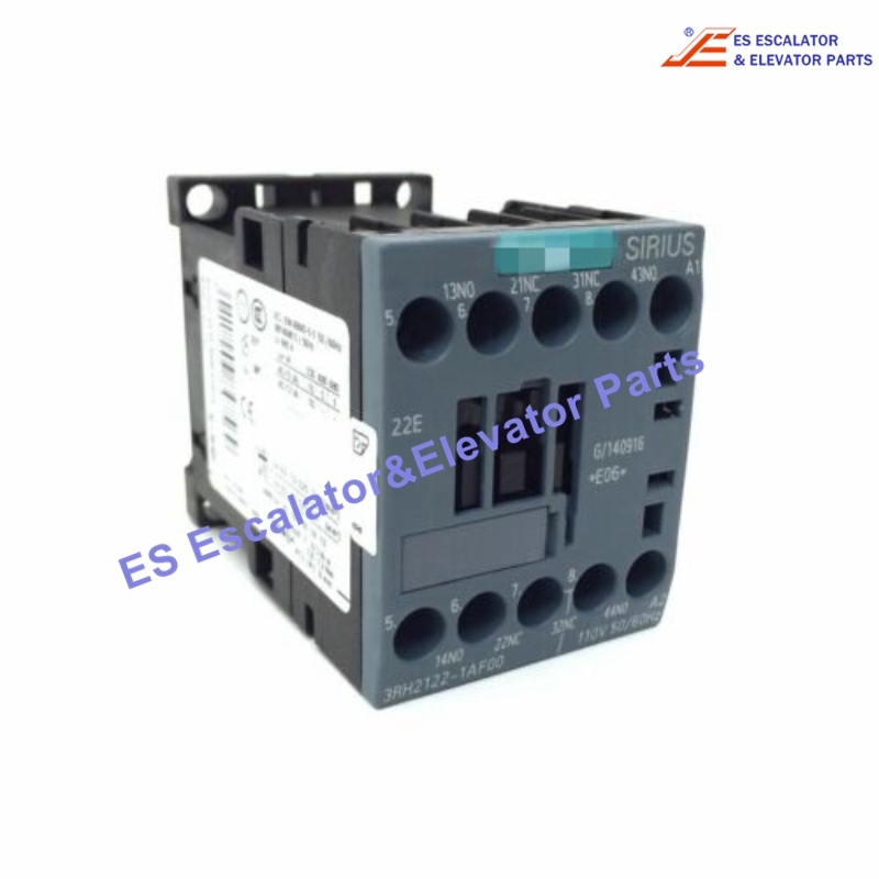 3RH2122-2AF00 Elevator Contactor 110Vac 50/60Hz Use For Siemens