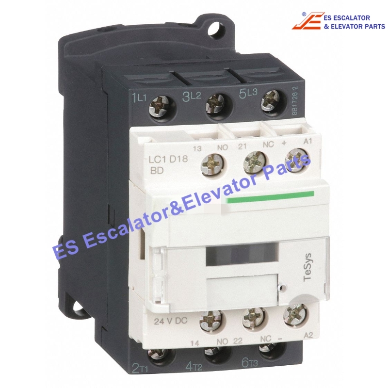 LC1D18BD Elevator Contactor 24Vdc Use For Schneider