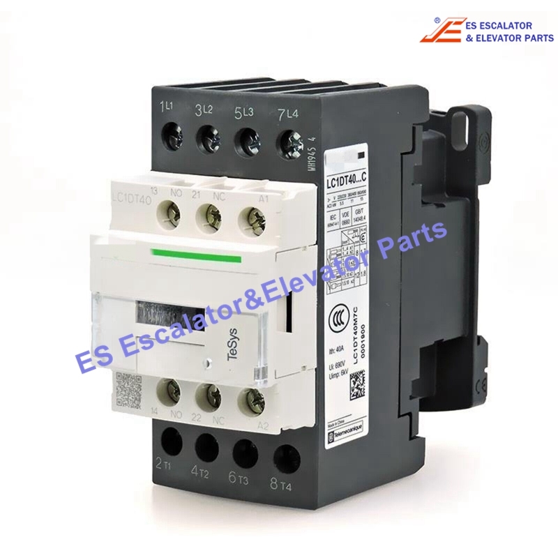 LC1DT40M7C Elevator Contactor AC220V Use For Schneider