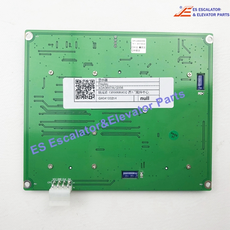 XOA3667AVG006 Elevator Display Board Use For Other