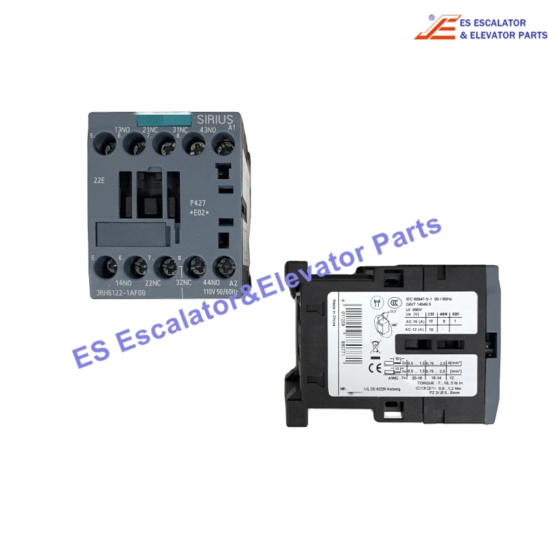  3RH6122-1AF00 Elevator Contactor Relay Use For Siemens