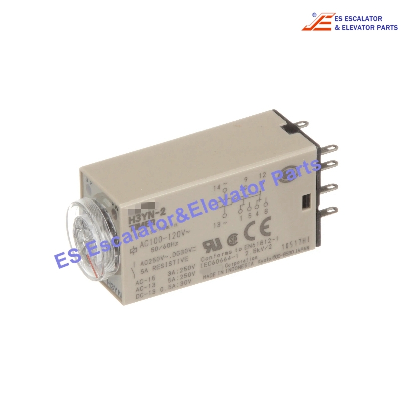 H3YN-2 AC100-120V Elevator Time Delay Relay Use For Omron