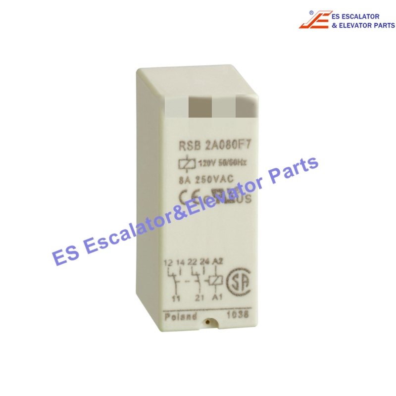 RSB2A080F7 Elevator Relay Use For Schneider