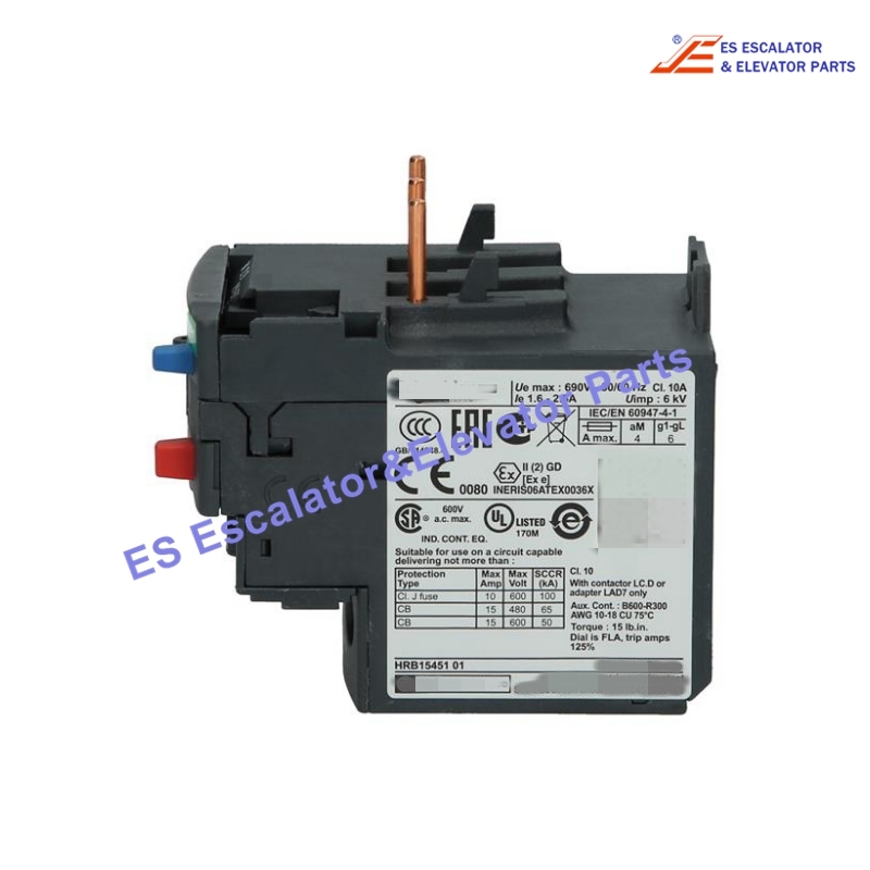 LRD07 Elevator Thermal Overload Relay Use For Schneider