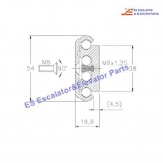 G52 Escalator Guide Shoe