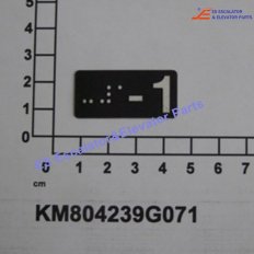 KM804239G071 Elevator BRAILLE,RECTANGLE TACTILE SYM -1