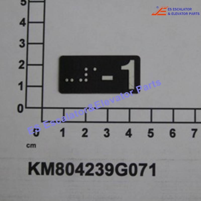 KM804239G071 Elevator BRAILLE,RECTANGLE TACTILE SYM -1 Use For Kone