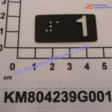 KM804239G001 Elevator BRAILLE,RECTANGLE TACTILE SYM 1