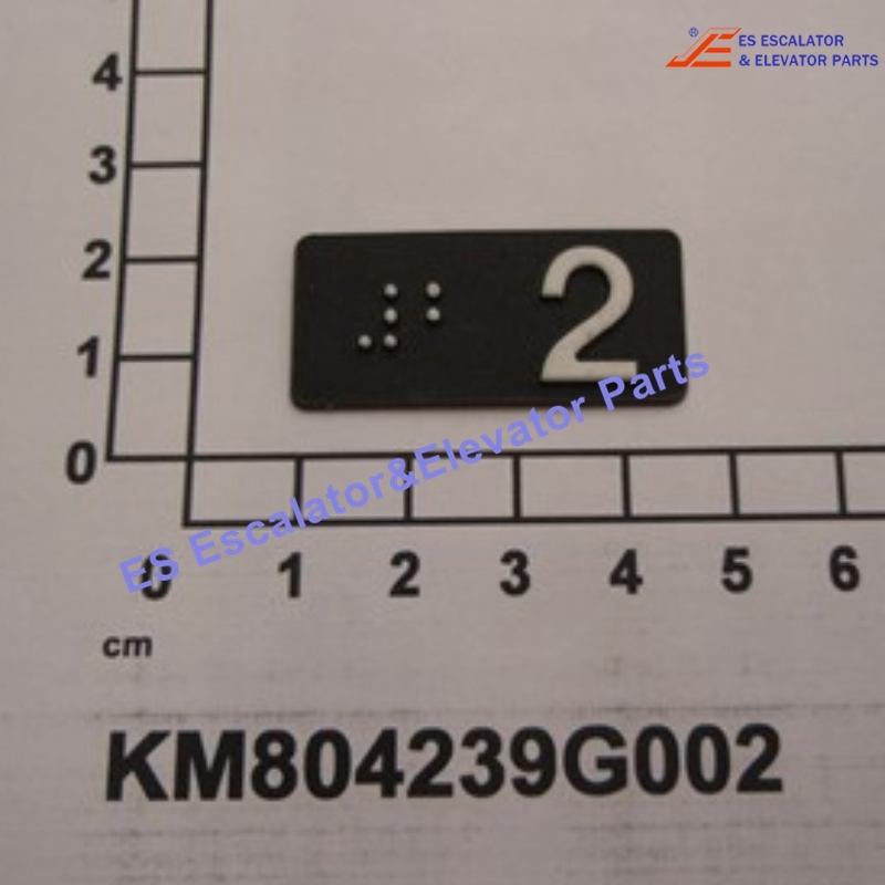 KM804239G002 Elevator BRAILLE,RECTANGLE TACTILE SYM 2 Use For Kone