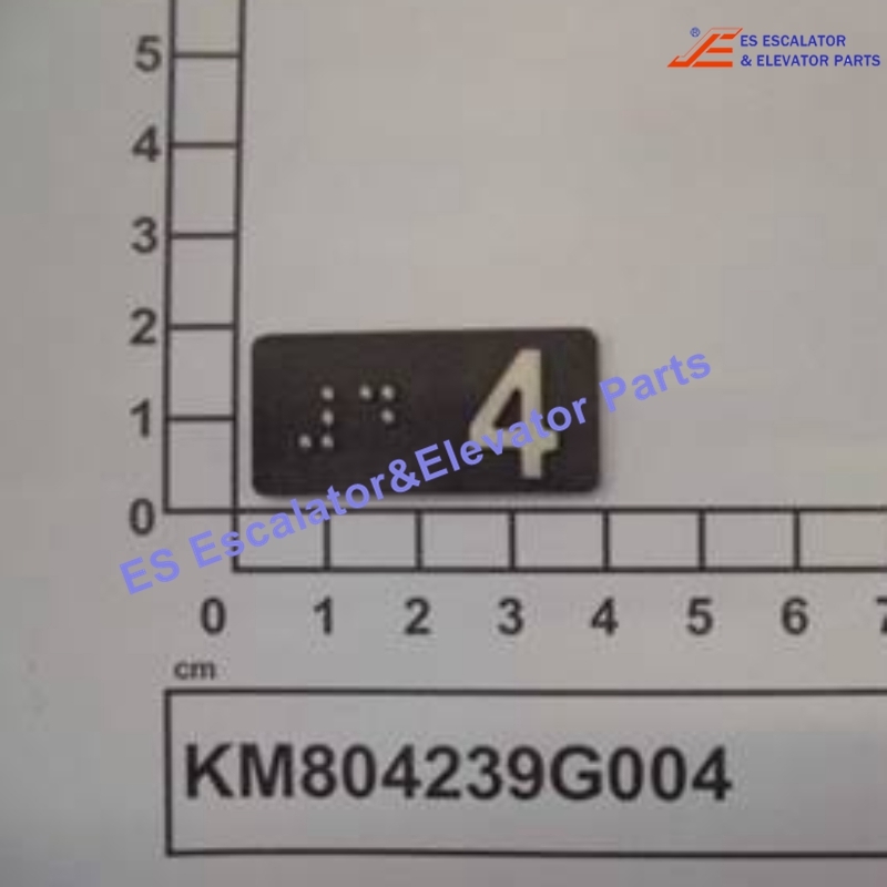 KM804239G004 Elevator BRAILLE,RECTANGLE TACTILE SYM 4 Use For Kone